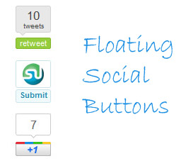 Floating Social Media Sharing Buttons for Blogger
