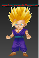 Papercraft Gohan SSJ2 teen