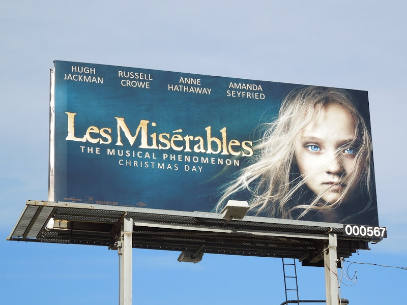 Les Miserables Young Cosette movie billboard
