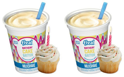 F'real Celebrates with Birthday Cake Batter Milkshake