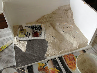 Diorama Untergrund aus Gips