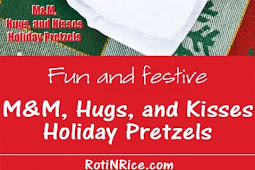 M&M, Hugs, and Kisses Holiday Pretzels