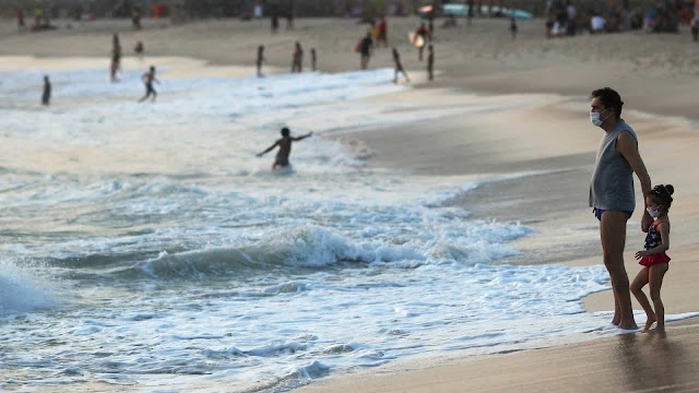 Raio mata menina de quatro anos em praia do Rio de Janeiro