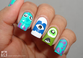 Unhas Decoradas - Monstros S.A.