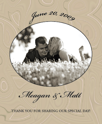 Wedding Wishes with Wine Labels