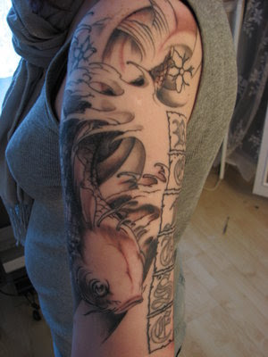 half sleeve tattoo ideas for men. half sleeve tattoo cross.
