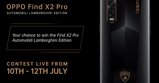 OPPOx Lamborghini Trivia Quiz Win OPPO Find X2 Pro