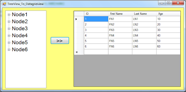 TreeView To DataGridView In VB.Net