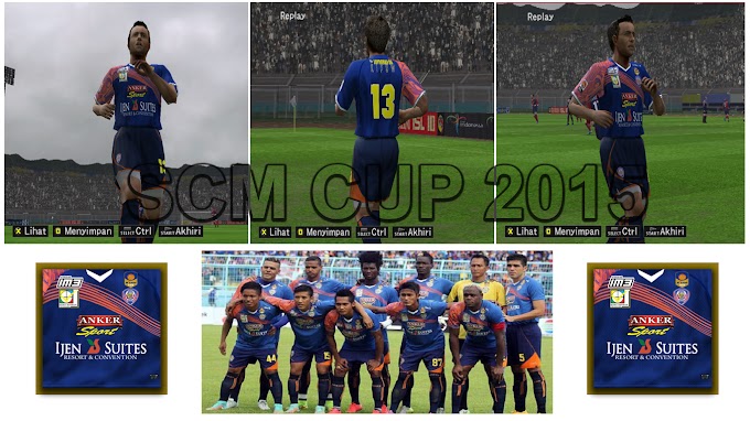 KITS PES 6 - AREMA IN SCM CUP 2015 (Home Jersey) By ABU AHMAD (Pes6Brothers) Kitmaker - PES 6