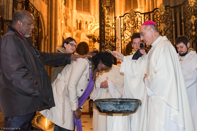 catéchuménat Sens Paron St Clément Yonne Veillée Pascale 2018 Baptême Confirmation Eucharistie