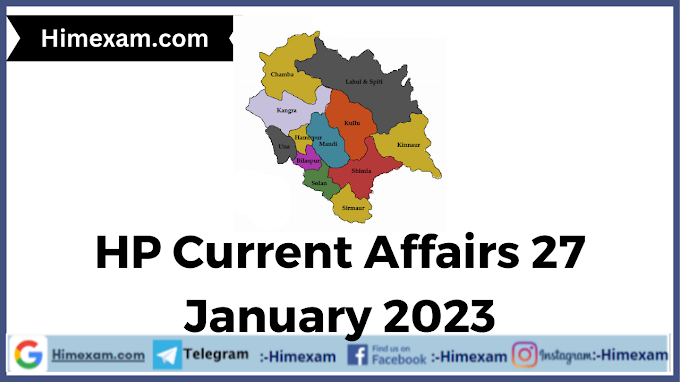 HP Current Affairs 27 January 2023