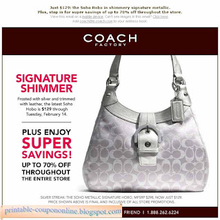 Free Printable Coach Coupons