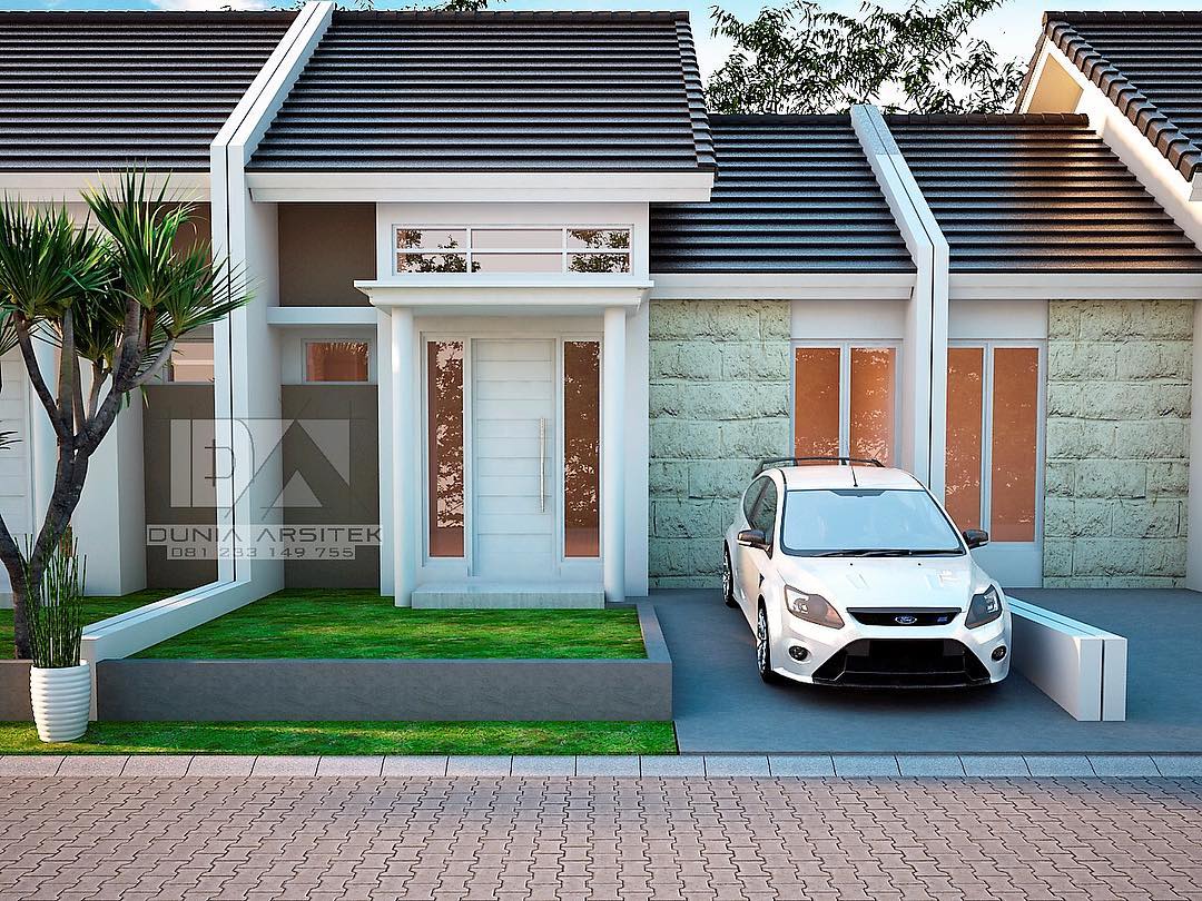 Desain Dan Denah Rumah Type 45 Terbaru DenganTiga Kamar Berserta Hitungan RAB Homeshabbycom Design Home Plans