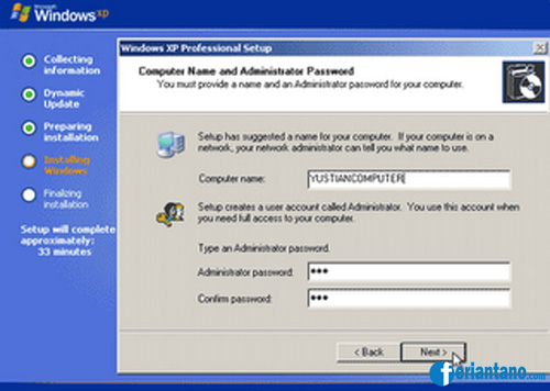 Cara Install Windows XP Lengkap Dengan Gambar - Feriantano.com