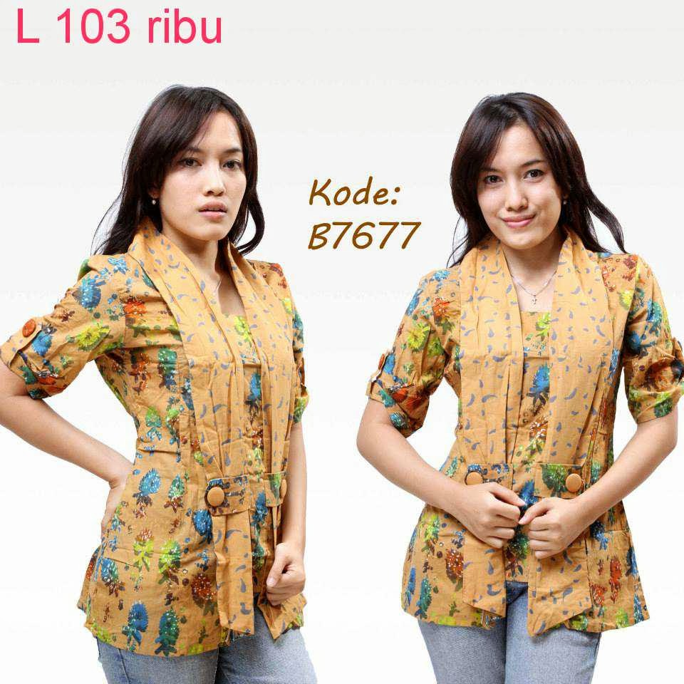 Contoh Model Baju Batik Wanita Model Baju Batik