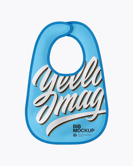 Download Baby Bib Mockup - Front View - All free Mockups. Magazines & Books, iPhone, iPad, MacBook, iMac ...