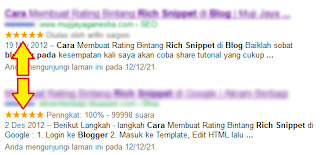 Cara Menampilkan Rating Bintang Pada Pencarian Search Engine