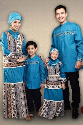 50 Model Baju Batik Lebaran Keluarga Modern Terbaru 2019 
