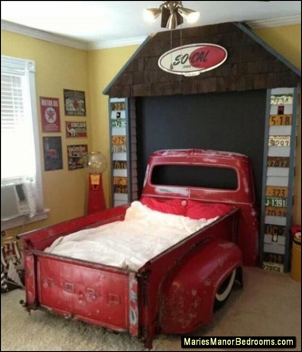 truck bed truck theme bed truck bedrooms garage furniture mancave decor