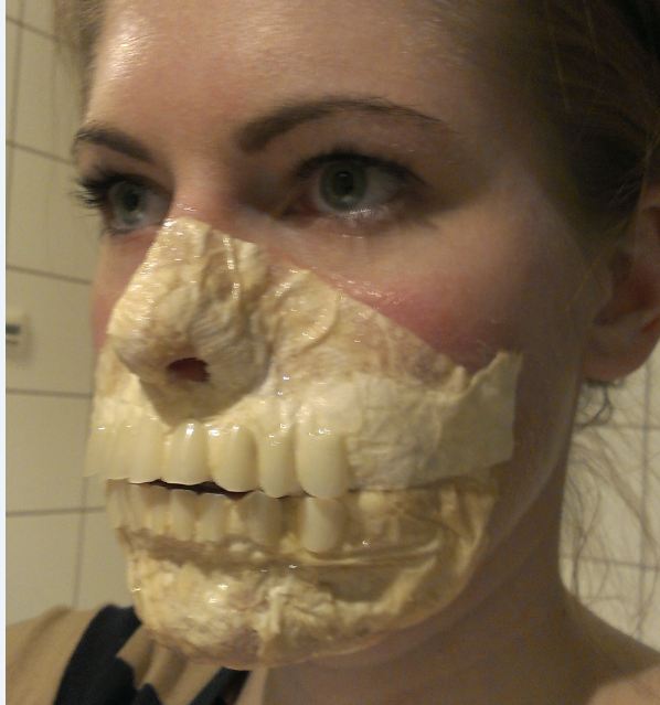 Zombie makeup latex