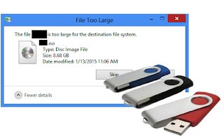 Cara Mengatasi ”File is too large for the destination file system”.