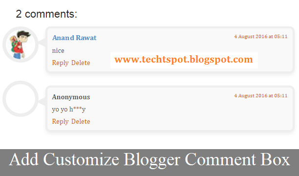 How to add Customize Blogger Comment Box with Pictures