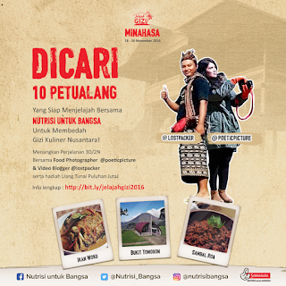 Lomba Blog Membedah Nilai Gizi Masakan Minahasa