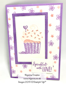 Hello Cupcake Pinkies Team Card Swap Stampin Up Nigezza Creates