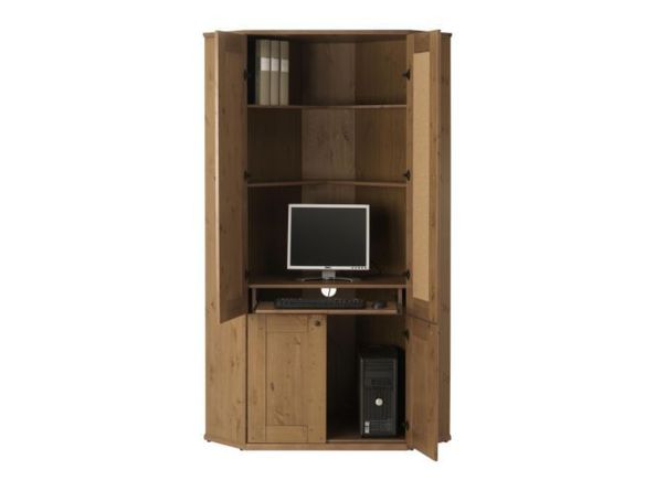 convert armoire to computer desk