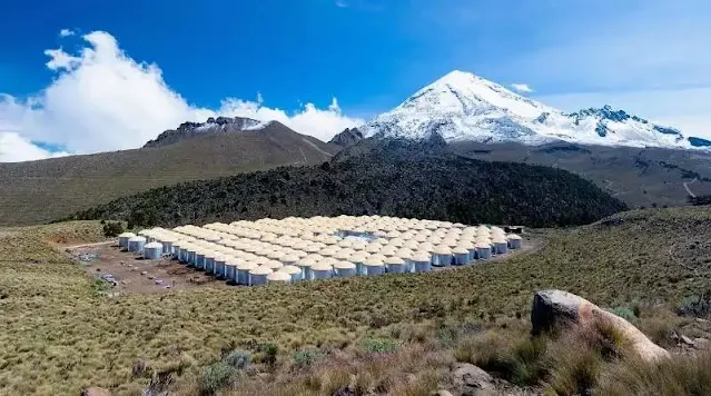 Este es el telescopio de tanques de agua ubicado en México
