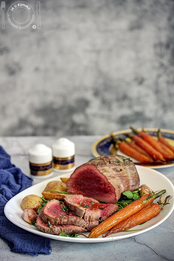 Beef Tenderloin with roasted carrots