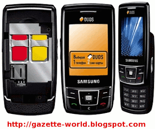 Samsung D880 Duos mobile with 2 sim cards