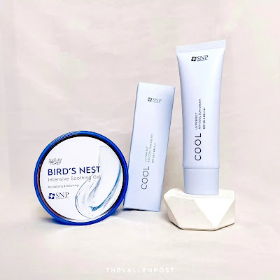 review snp suncream dan snp bird's nest soothing gel