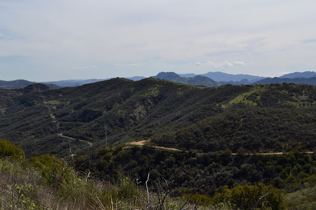 road winding along the side of the ridge