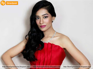 slim trim current look of amrita rao in fast red color sexy dress