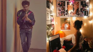 Kartik aaryan share photo of fans room with his posters on walls
