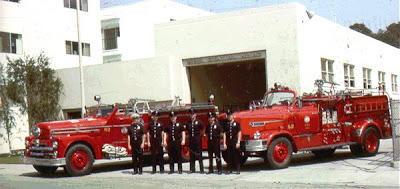 LAFD Station 82 crew circa 1964. Photo from Bob Foster collection courtesy of LAFIRE.COM - Click to learn more...