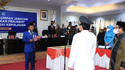 Gubernur Sulteng Lantik Ihsan Basir Sebagai PJ. Bupati Bangkep