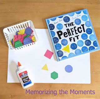 Art activity to go with a lesson about acceptance and diversity with the book The Pefrect Fit