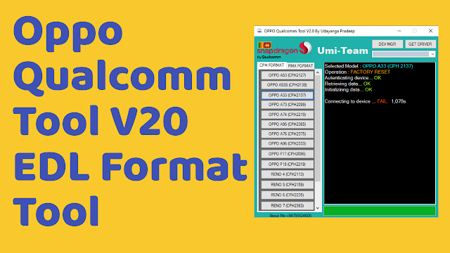  Update Oppo Qualcomm Tool V2.0 EDL Format Tool