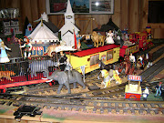 The Circus came to Town. The circus train came to town. (dsc )