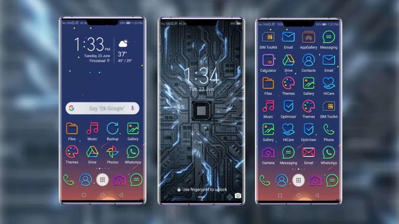 Huawei Dark mode for Emui 9 theme