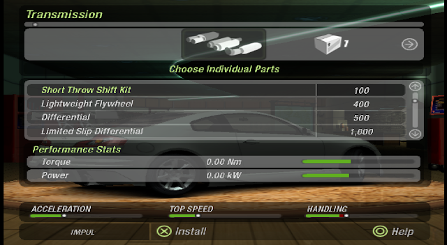 Penjelasan Dan Cara Mendapatkan Transmission Need For Speed Underground 2