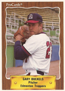 Gary Buckels 1990 Edmonton Trappers card