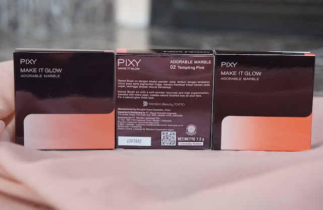Review Pixy Make It Glow Adorable Marble Blush On - Fazkya Zalicka