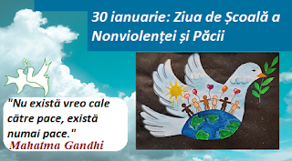 30 ianuarie: Ziua de Școală a Nonviolenței și Păcii