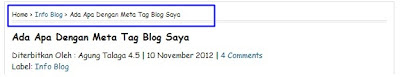 Cara Memasang Menu Breadcrumbs Pada Blog