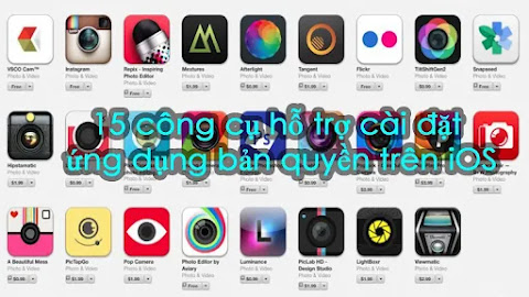15 công cụ hỗ trợ cài đặt ứng dụng bản quyền miễn phí trên iOS