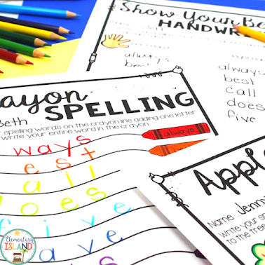 Leaving fun and engaging activities like this Crayon Spelling worksheet will help your students keep occupied and learning while you are away.
