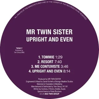 Mr Twin Sister - Upright and Even EP Music Album Reviews